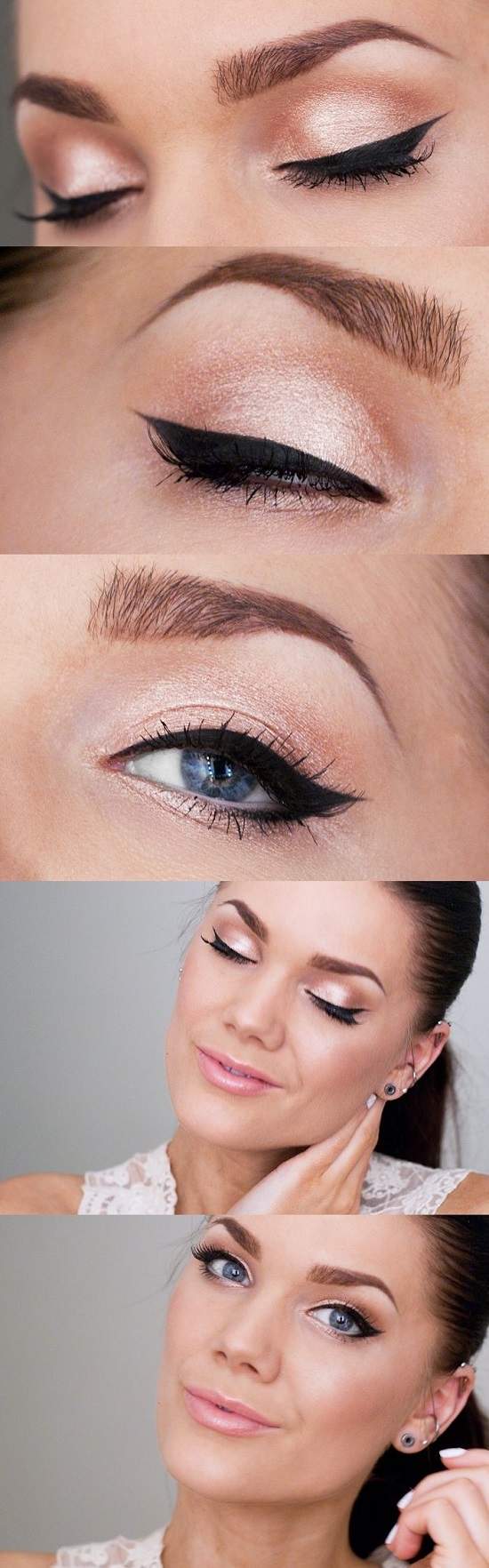 Идеи ослепительного макияжа для голубых глаз
